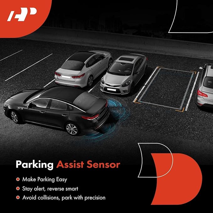 A-Premium 4-PC Reverse Backup Parking Aid Assist Sensor Compatible with Chevy, GMC, Buick, Cadillac & Saturn Models - Silverado, Traverse, Tahoe, Sierra, Yukon, Enclave, DTS, SRX, Escalade, Outlook