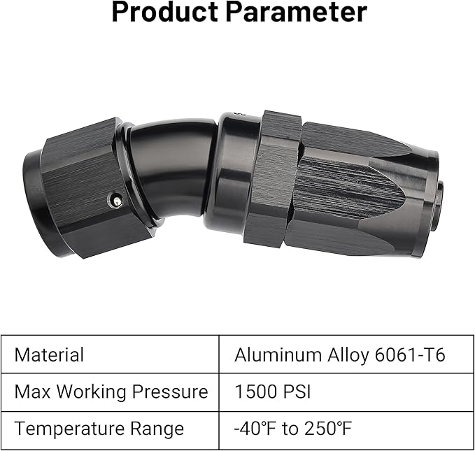 EVIL ENERGY 8AN 30 Degree One Piece Full Flow Hose End Fitting Swivel For CPE Braided Hose