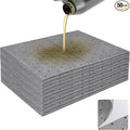 50PC Oil Absorbent Pads | 13"x10" Meltblown Polypropylene Mats, Hand-Tear Lines for Automotive & Workshop | Vacuum Eco-Packaging, Reusable Spill Control