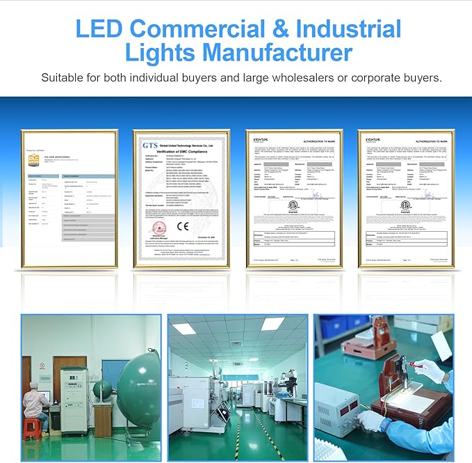 3 Pack 400W LED High Bay Light 56000LM 5000K 120VAC UFO Light IP65 Waterproof Dimmable Commercial Bay Lighting for Workshop|Garage|Factory -ETL&DLC Listed