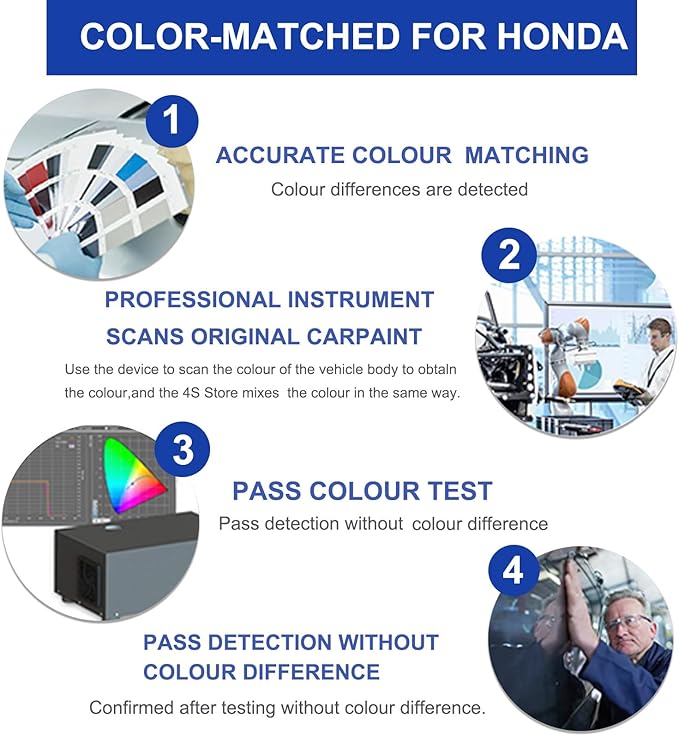 Crystal Black Pearl(NH-731P) Touch Up Paint for Honda-Exact Match–Chips and Nicks Car Paint Scratch Repair Kit Automotive Paint Pen for CR-V/CIVIC/Accord/HR-V/Pilot/Odyssey/Ridgeline/Passport