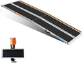LEMNISCATE 8FT Wheelchair Ramp, Anti-Slip Portable Aluminum Ramps for Home, 800 LBS Capacity Folding Handicap Threshold Wheel Chair Ramps for Home, Entry, Steps, Stairs, Doorways, Curbs, Shed, Car