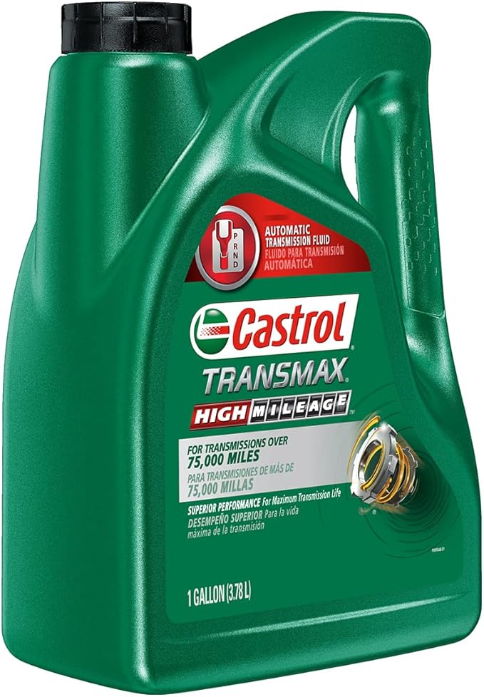 Castrol Transmax High Mileage Automatic Transmission Fluid, 1 Gallon (Pack of 3)