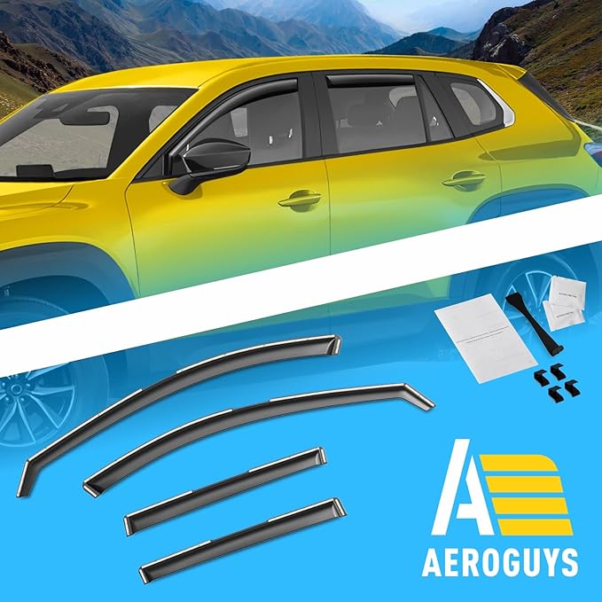 Extra Durable Window Deflectors in-Channel Window Visors Rain Guards Fit for Mazda CX-50 2023-2025, Sun Visors, Wind Vent for Shades, Exterior Car Accessories - 4pcs. AG0755