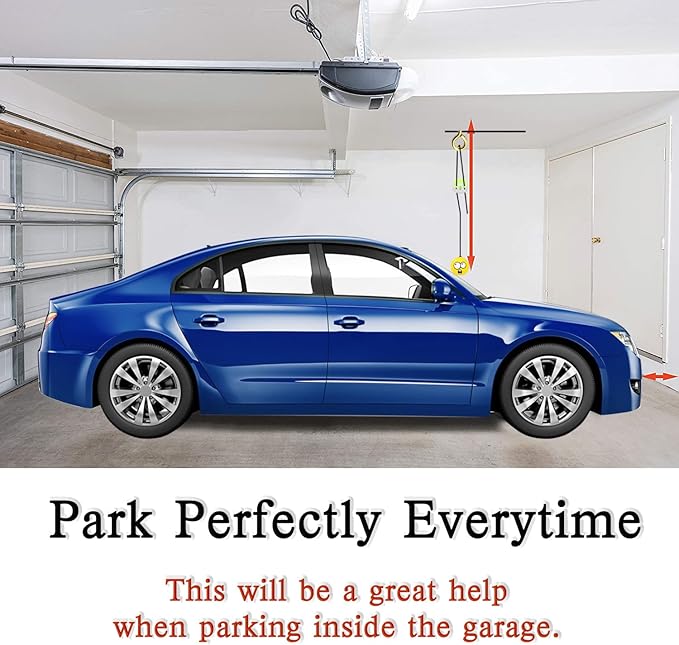 Double Garage Parking Aid-Parking Ball Guide System, Parking Assistant kit Includes a retracting Ball Sensor Assist Solution.A Perfect Garage Parking Indicator (Funny Twin Expression)