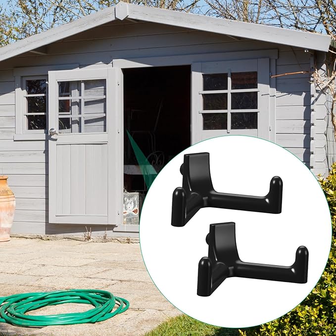 8 Pcs Shed Storage Tool Hooks Accessories Compatible with Suncast, Compatible with craftsman for Hanging Shelves Accessories Part, Storage Sheds Replacement Screws, Brackets and Hooks (V Shaped)
