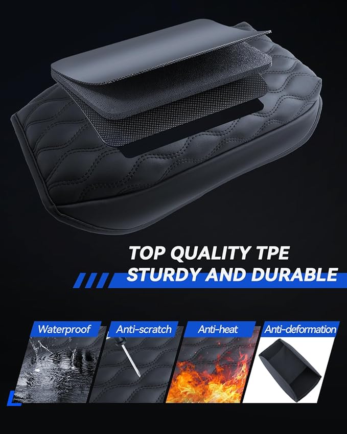 Armrest Cover for Outback & Legacy 2020-2024 2025 Accessories Center Console Middle Lid Pad Protector for Car Elbow Rest-Thickened