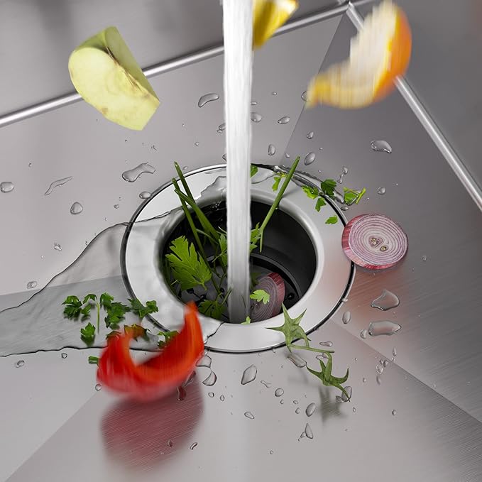 KRAUS Kore Workstation 32-inch Undermount 16 Gauge Stainless Kitchen Sink, Single Bowl Kitchen Sink with 3/4 HP Garbage Disposal, KWU110-32-100-75MB