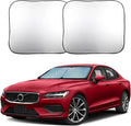 EcoNour Car Windshield Sun Shade Foldable | Front Windshield Shade for Sun, Heat and UV Rays | Sunshade for Car Front Window and Interior Sun Protection | Medium (31 * 28 inches)