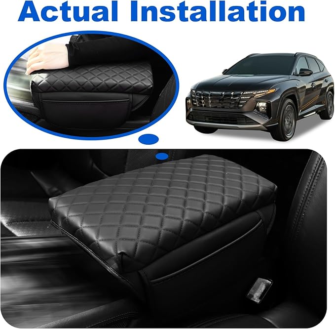 Center Console Armrest Cover for Hyundai Tucson 2022 2023 2024 2025 Armrest Box Pad Cover Protector Tucson Interior Accessories (Tucson22-24 pad)