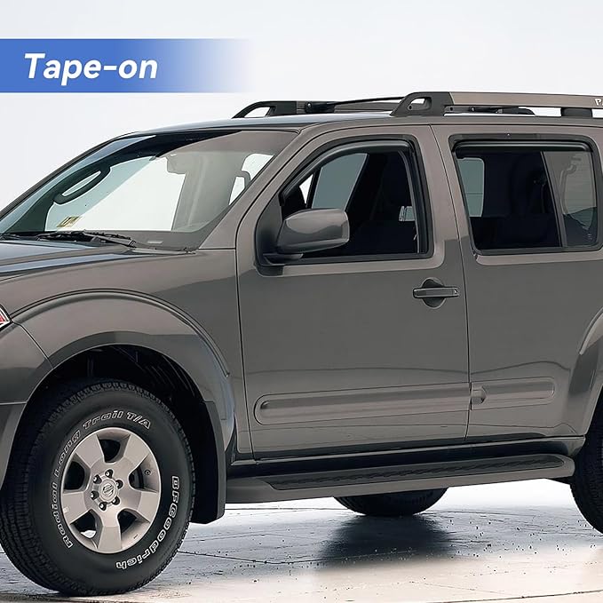 Window Visors Rain Guards Shield for 2005-2012 Nissan Pathfinder, Out-Channel Window Vent Wind Deflectors Visors Shades for 05-12 Nissan Pathfinder