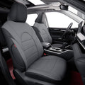coverdream Camry Seat Covers Custom Fit for 2018-2024 Toyota Camry L LE SE SE Nightshade,Full Coverage Waterproof Leatherette Car Seat Protector (Full Set,Black/Gray)