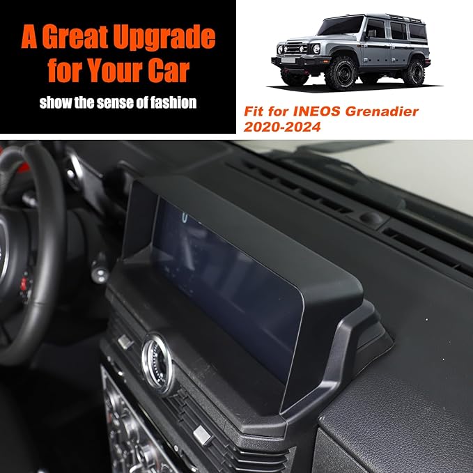 Car Navigation Screen Protector Sunshade Compatible with INEOS Grenadier 2020-2024 Car Navigator Sun Shade Anti Reflective ABS Interior Accessories