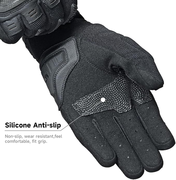 VXW High Protection Motorcycle Gloves for Men - Gel Palm Sliders& Joints Protection Design, High-Speed Sports Gear for MTB/ATV/BMX/Motocross/Racing/Dirt Bike Gear