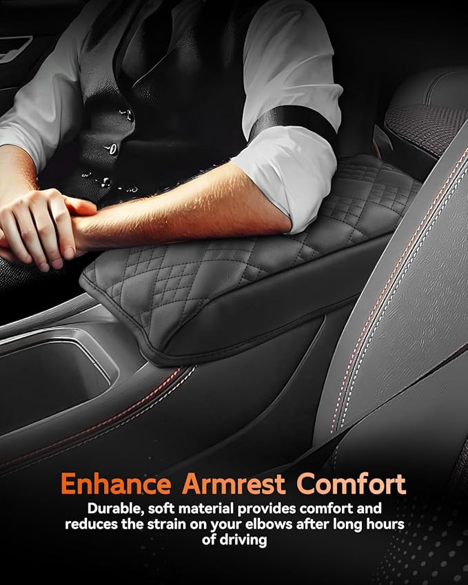 CDEFG for 2025 2026 Nissan Kicks Center Console Cover Armrest Box Cover for Kicks (S, SV, SR) 2025+ Accessories Console Arm Rest Protector Thickened