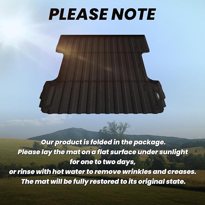 LASFIT Bed Mat 2007-2018 for Chevy Silverado/GMC Sierra 1500 (Only Fit 6.5FT Bed, Not Fit 5.8 FT/8.1FT Bed) & 2007-2019 Silverado/Sierra 2500HD & 2011-2019 3500HD, 2007 New Body Only