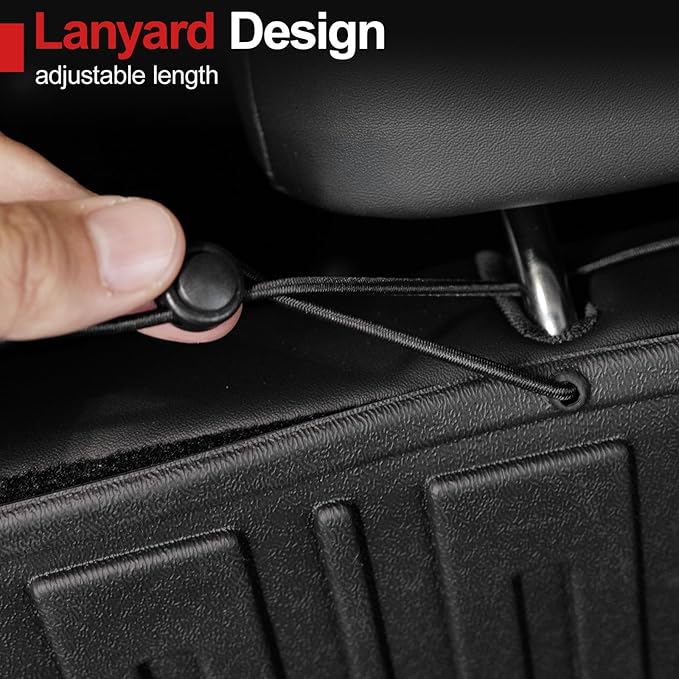 Cargo Liner & Backrest mat for 2025 Toyota 4Runner Fuel 5-Seater, Full Coverage All Weather TPE Cargo Mat & Trunk Backrest Protectors