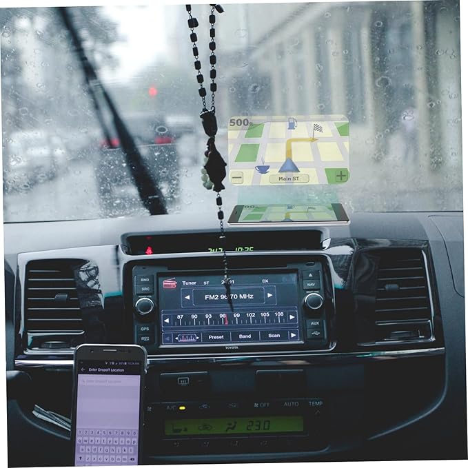 2pcs Hud Reflective Film Car Hud Display Head- up Display Windscreen Film Car Window Film Head up Display Reflective Film Reflective Sheet Reflective Windshield Film The Pet
