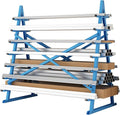 Horizontal Lumber Storage Rack, Heavy Duty 2000 LBS, 60” W x 66” H x 40” D, 7-Tier Metal Garage Shelf with Adjustable Arms for Wood, Pipes, and Building Materials