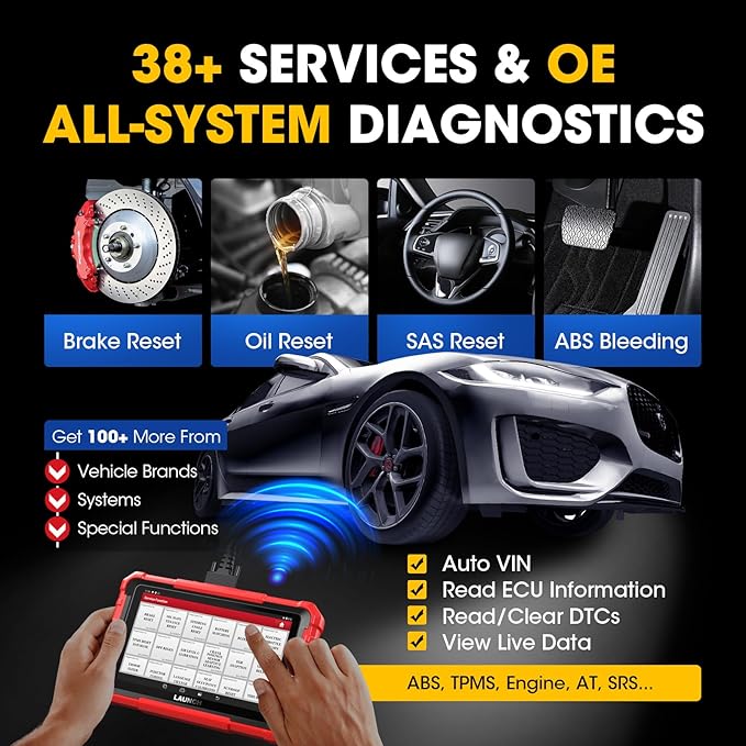 LAUNCH X431 PROS Elite 2025 New Bidirectional Scan Tool, 38+ Services, ECU Coding, All-in-One Full System Diagnostic Scanner, Support CANFD&DoIP, FCA AutoAuth, V.A.G Guided, 2 Years Free Update