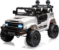 Garvee 12V Kids Ride On Truck Car with Remote Control - Electric Ride On Toys for Toddlers, Spring Suspension, 3 Speeds, LED Lights, Bluetooth Music & Parent Safety Brake
