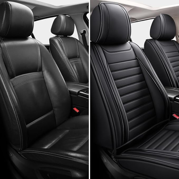 Car Seat Covers,Car Seat Protector Waterproof,Seat Covers Front, Car Seat Protectors,Automotive Seat Covers Fit for Most Cars Black