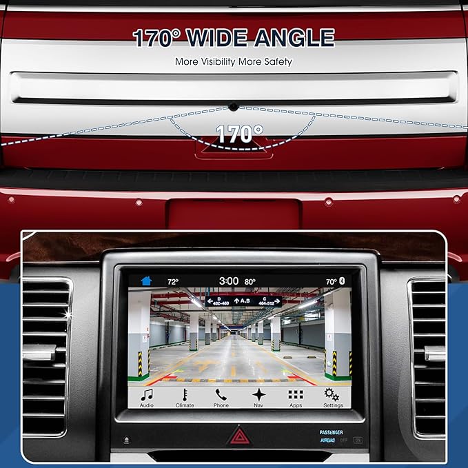 Rear View Backup Reverse Camera Fit for Ford Flex 2013-2019,Safety Parking Back Up Assist Camera OE Number GA8Z-19G490-A EA8Z-19G490-A DA8Z-19G490-A DA8Z-19G490-C