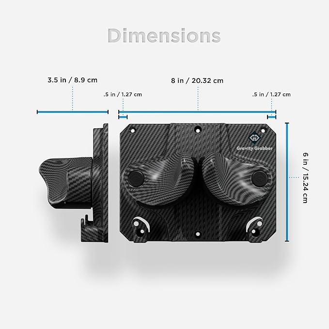 Ultimate Wall Storage Rack for Skis and Snowboards | Damage-Free Storage | Fits Any Ski or Snowboard | (Carbon, 1)
