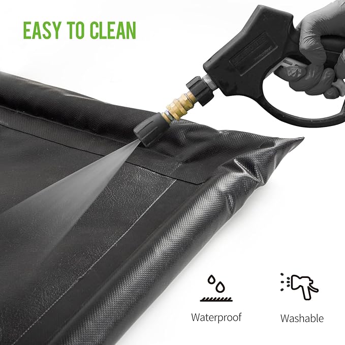WELKIN Containment Mat,(8'6" x 20'),Non-Slip Garage Floor Mat - Heavy Duty Waterproof Protection from Snow, Rain and Mud for Cars