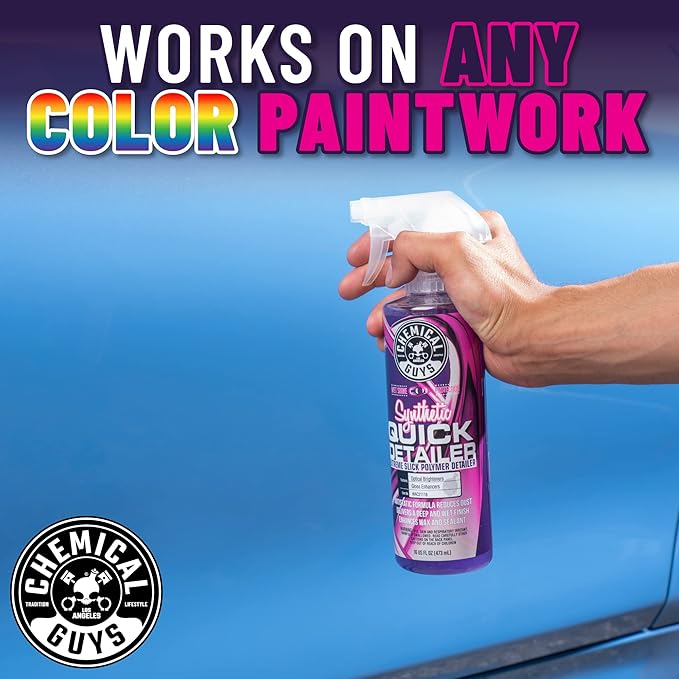 Chemical Guys WAC21116 Synthetic Quick Detailer, Safe for Cars, Trucks, SUVs, Motorcycles, RVs & More, 16 fl oz