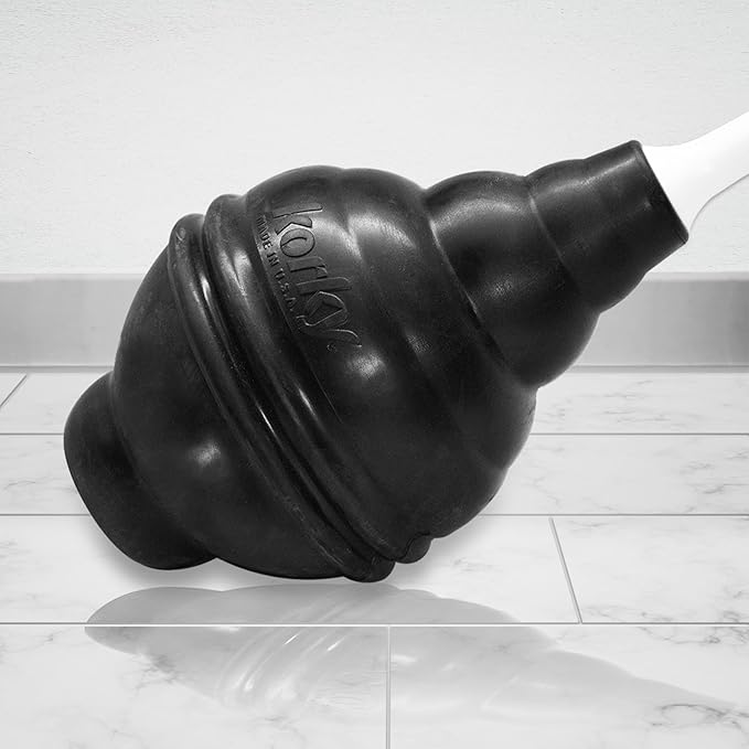 Korky BeehiveMAX Hideaway - Heavy Duty Toilet Plunger with Holder - Drip Free Carry - Seals All Bowl Shapes – Powerful Clog Removal, 97-5