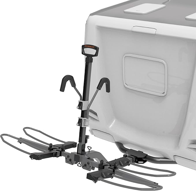 HYPERAX 2023 Volt RV -RV Approved Hitch Mounted 2 E Bike Rack Carrier for RV,Camper,Motorhome,Trailer,Toad with 2" Tow Hitch Receivers - Up to 2X 80lbs eBikes with Up to 5" Fat Tires