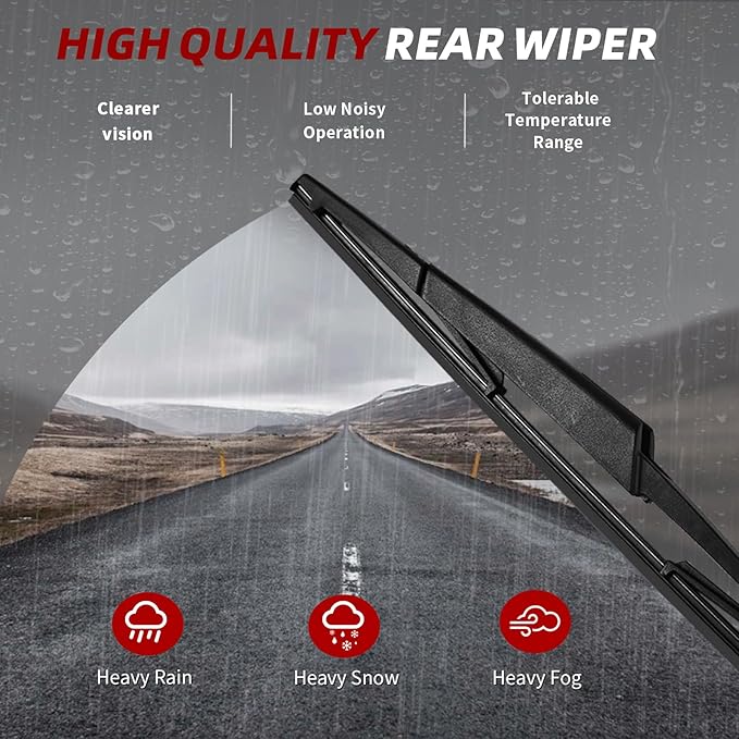 OTUAYAUTO Premium Windshield Wiper Blades - Replacement for Ford Expedition 2009-2016 - Precision Fit, All-Weather Performance, Front and Rear Wiper Blades, J/U Hook - 22"+22"+16" (Pack of 3)