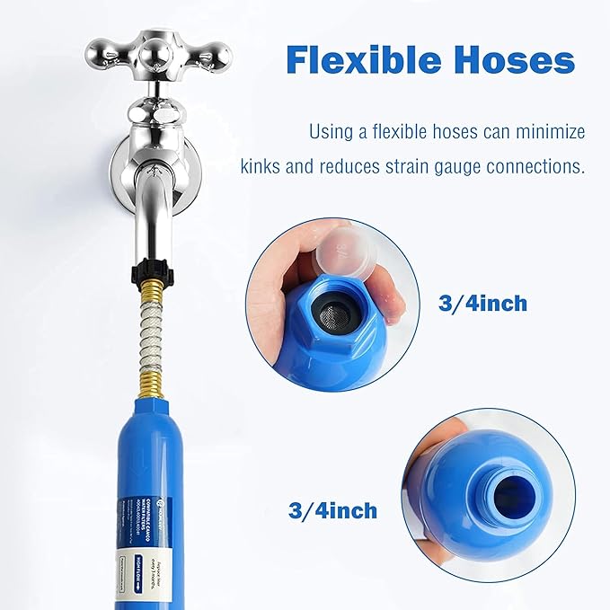 Hourleey 2 Pack RV Inline Water Filter, Reduce Bad Taste, Odors, Rust, Fluoride, Chlorine and Sediment in Drinking Water, Dedicated for RVs Campers