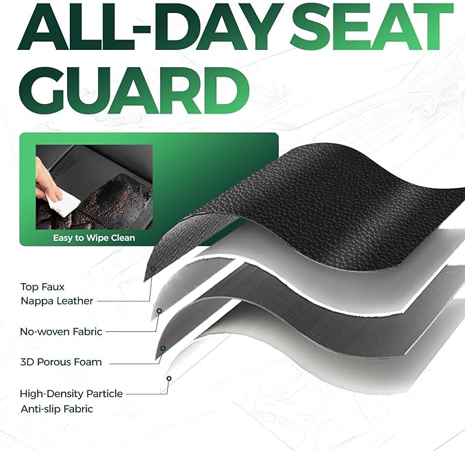 for Jeep Wrangler Seat Covers 4Door JL 2018 2019 2020 2021 2022 2023 2024 2025, Custom Fit Car Seat Cover Full Set, Luxury Waterproof Leather Seat Protectors, Black, W/O Rear Cup Holder