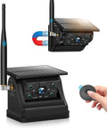 Portable 1080P Solar Magnetic Wireless Backup Camera with IR Night Vision, Easy Install Waterproof No Drilling, Rechargeable RV Camera 9900mAh Battery&Solar Panel for MYPIN Wireless Backup Camera kit