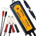 MBC055, 6V/12V 5.5A Smart Vehicle Battery Charger Maintainer for Cars Motorcycles RVs TVs Boat for Normal Lead Acid Gel AGM Sealed Wet or 12V-Lithium(LiFePO4) Batteries, with IP65 Waterproof