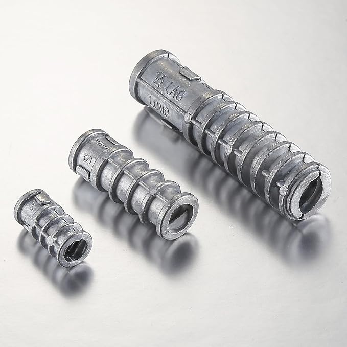 Wensilon(30pcs) 1/4 * 1 Lag Shield Anchor Long Zinc Alloy Bolts Concrete Anchors, Zinc Alloy Masonry Anchors Hole