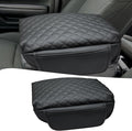 Xaido Center Console Cover Compatible with Jeep Wrangler JL 2018-2025 & Gladiator JT 2020-2025 Accessories, Console Armrest Cover, Leather Arm Rest Covering, Black