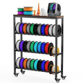 3D Printer Filament Rack Shelf, 4-Tier Filament Storage Cart with Storage Board, Metal Racks for Storage PLA/TPU/ASA/Nylon Filament, 3D Printer Accessories for Workshop Garage 3D Office Storage