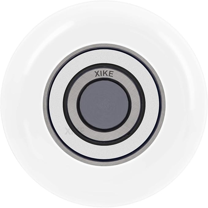 XiKe 10 Pack White 2" Nylon Garage Door Roller 4" Stem, Quiet/Durable and High Load, Use 6200-2RS Double Seals Precision Bearings.