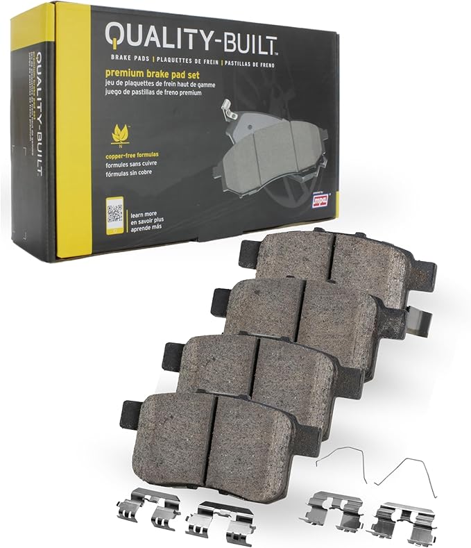 Premium Ceramic Front Brake Pads (1001-0908AC) Compatible with Lexus GS300 2006-2006, Lexus IS250 2009-2015