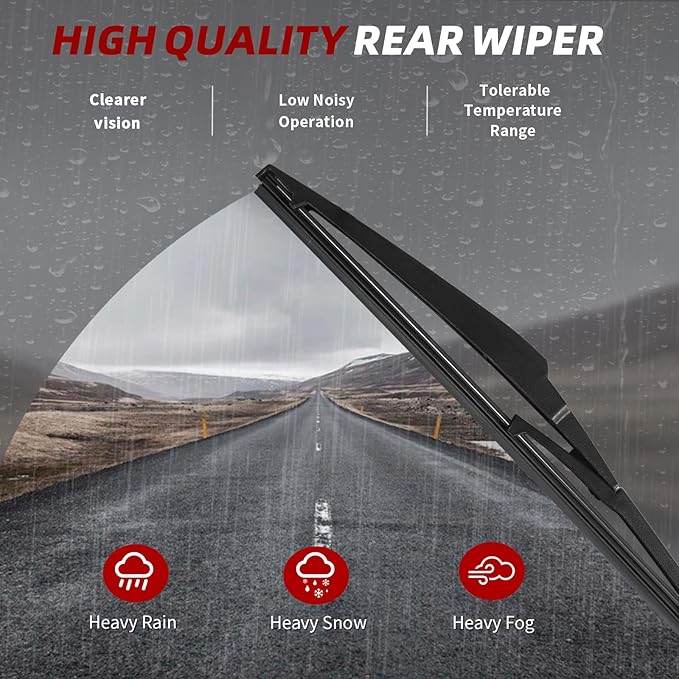 OTUAYAUTO Premium Windshield Wiper Blades - Replacement for Hyundai Accent 2012-2022 - All-Weather Performance, Front and Rear Wiper Blades, U Hook - 26"+16"+11" (Pack of 3)