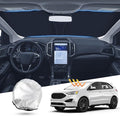 T TGBROS Windshield Sun Shade Custom Fit for 2015-2023 2024 Ford Edge Accessories Foldable Sun Shield Reflective Polyester Sun Visor Cover Block Heat and Sun Protection