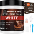 Leather Scratch Repair Balm-Leather Color Restorer for Couches Leather Scratch Remover for Carseat Boots Leather Couch Scratch Repair Couches (White)