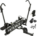 TrailV2 Plus Hitch 2 Ebike Rack with Ramp, Tilt, Fold, Anti-Theft Hitch & Wheel Locks, Heavy Duty 170 lbs Capacity, Fits 2" Receiver, Max 5" Fat Tires, Electric Bike Rack for for Car, SUV, Truck, RV