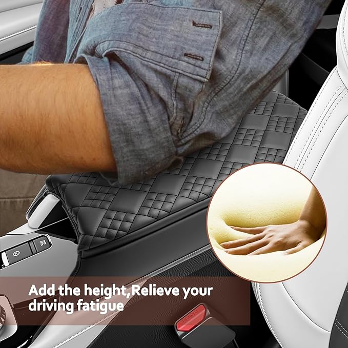 SKTU for 2025 Mitsubishi Outlander Center Console Cover for 2025+ Mitsubishi Outlander Armrest Cover Mitsubishi Outlander 2025 Accessories Console Cushion 2025 Outlander Seat Box Cover (Thickened)