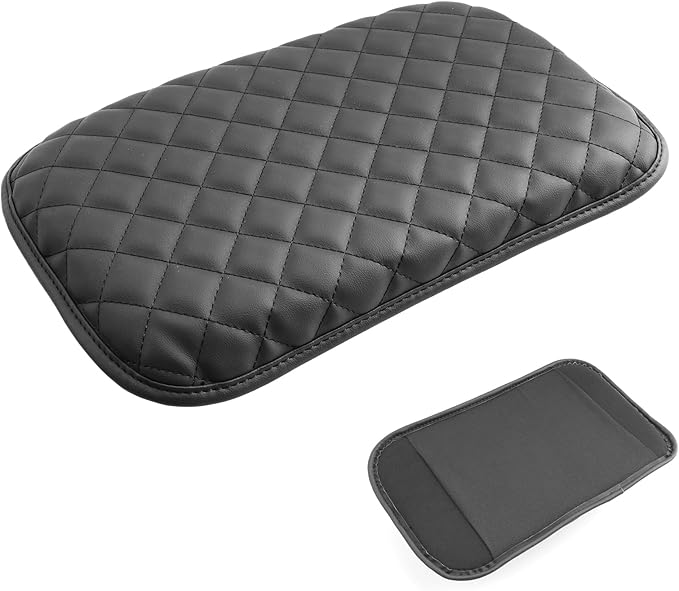 SXCY for 2022-2025 Grand Cherokee Armrest Cover for Jeep Grand Cherokee 2025 Accessories 2024 Grand Cherokee Console Cover 2025 Grand Cherokee Middle Console Cover(Checked Pattern Thickened)
