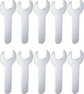 HARFINGTON 10pcs Small Wrench Open End Wrench 18x92x2mm Metric U-Shaped Single Open Ended Spanner Super Thin Small Flat Head Galvanizing Wrench for Automotive Repair Furniture Assembly