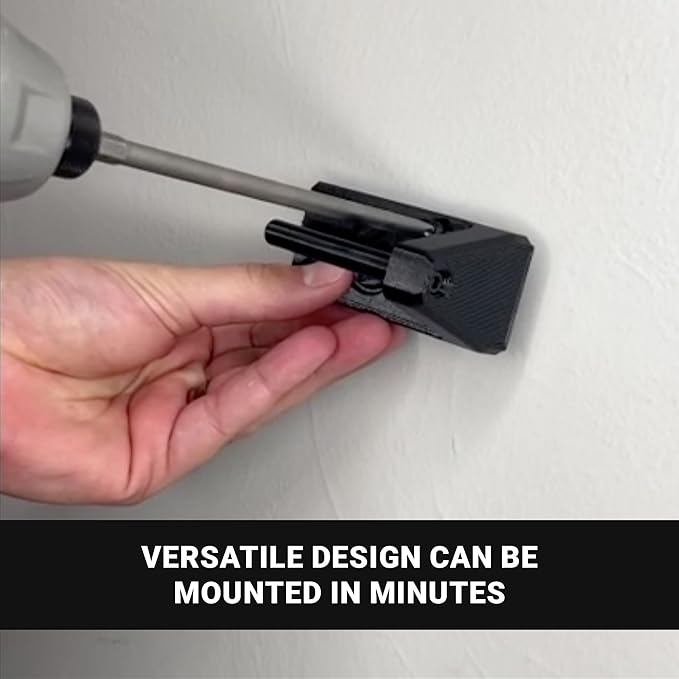 Spartan Mounts Universal Pistol Revolver Wall Mount | Display Hook Adapter Bore Mount Storage System for Gun Airsoft Pistol Revolver (10mm/.40/.45)